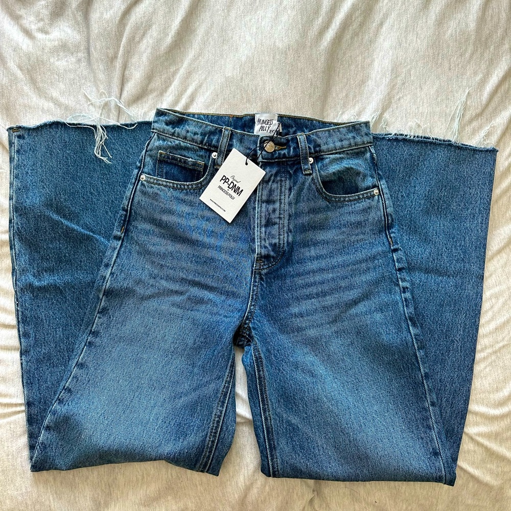 Princess Polly Fawcett Jeans Dark Wash Denim